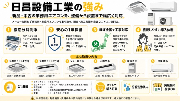 日昌設備工業の特徴図解