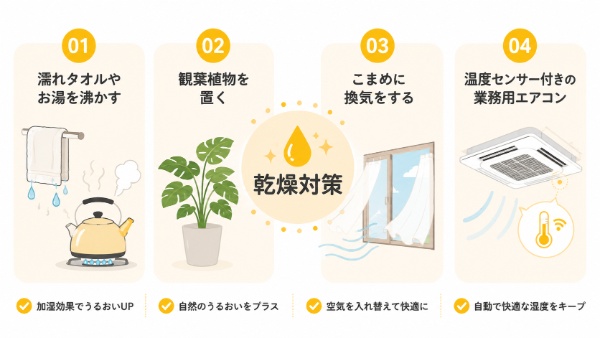 加湿器以外の対策