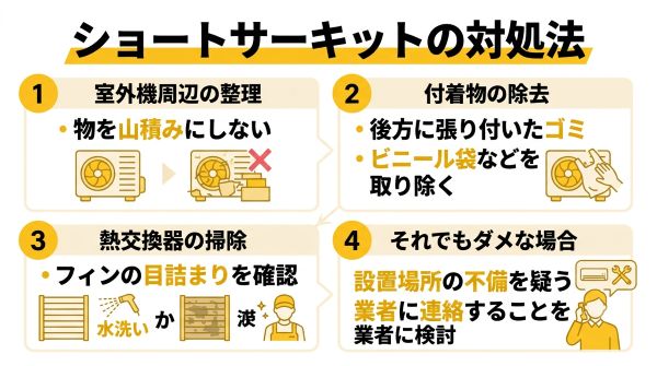 ショートサーキットの対処法