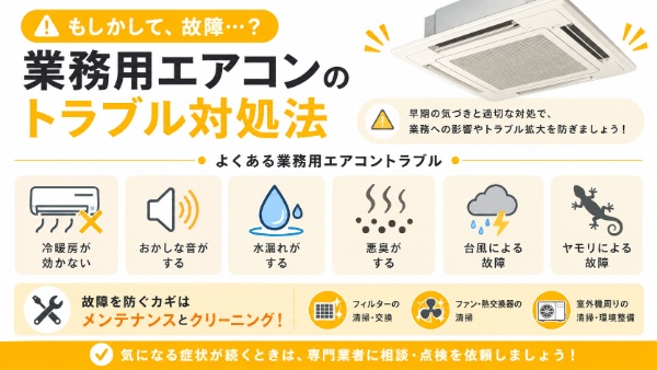 業務用エアコンのトラブル
図解