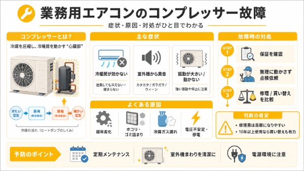 コンプレッサーの故障図解