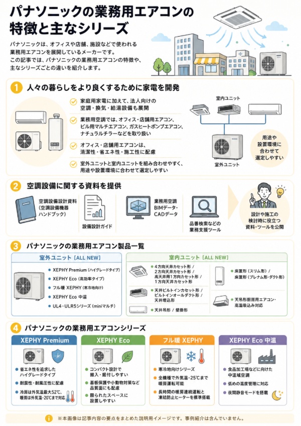 パナソニックのサービス説明画像