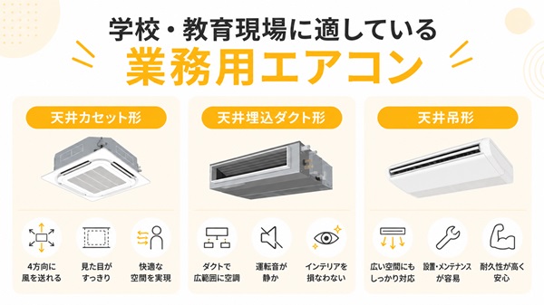 学校に適している業務用エアコン_タイトル画像