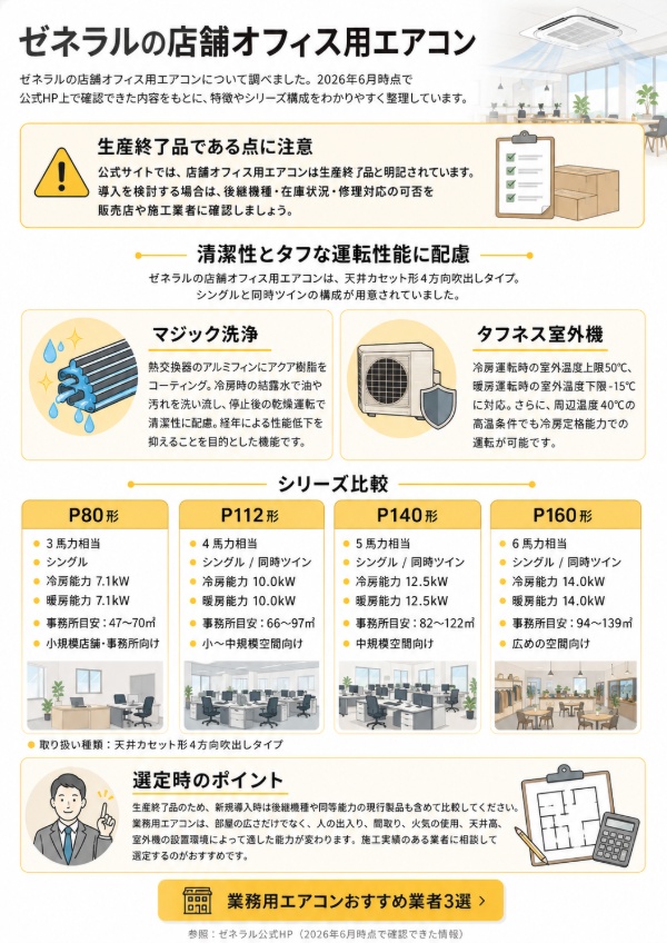ゼネラルのサービスイメージイラスト